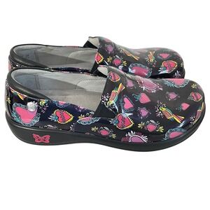 Alegria Women's Keli Frida Patent Leather Nursing Slip On Shoes Women's Size 38